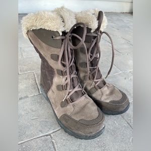 Columbia Ice Maiden, Faux Fur Lined Women’s Snow Boots, Size 8
